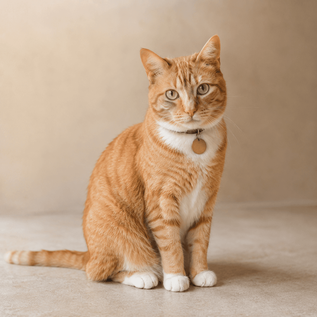 Photorealistic reference for Elliot's ginger tabby cat.