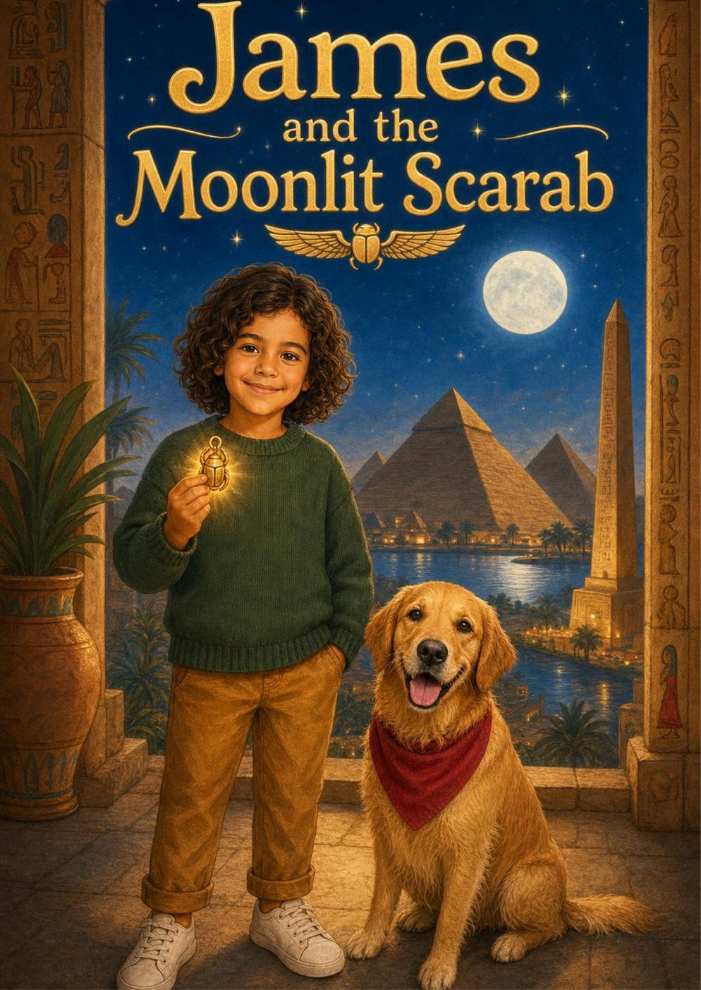 James and the Moonlit Scarab, page 1